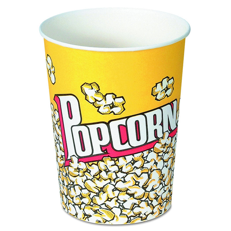 32 Oz Yellow Popcorn Paper Cup X 25 Pcs Supreme Entertainment